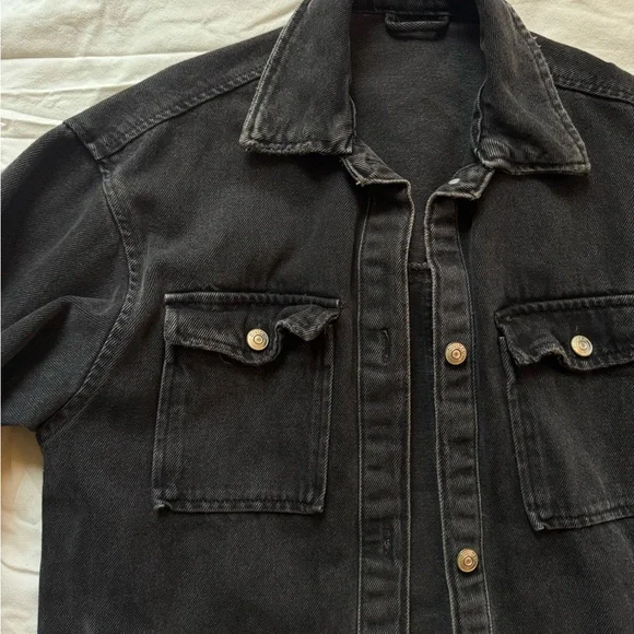 Black Denim Jacket - Picture 2 of 3